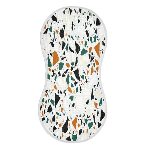 Kigai Tile Print Baby Burp Cloths Extra Soft and Absorbent Burping Rags Cotton Burping Clothes Baby Washcloths for Newborn Boys Girls - 1 Pack