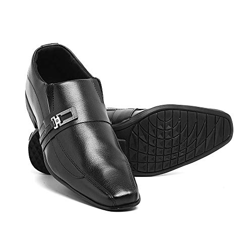Sapato social buckle preto fivela Slin Tamanho:38