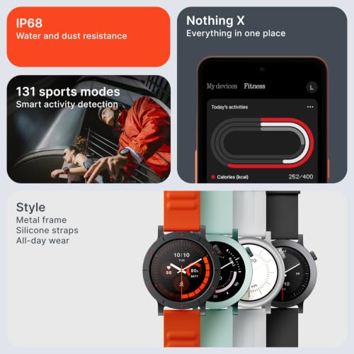 Image of CMF BY NOTHING Watch 3 Pro Smartwatch, Light Grey | 1.43 inch AMOLED Display, Bluetooth Calling, Built-in Dual-Band GPS, 130+ Sports Modes, IP68
