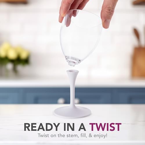 Joie Wine Glass To Go, Portable Wine Glass, Detachable Stem, BPA-free