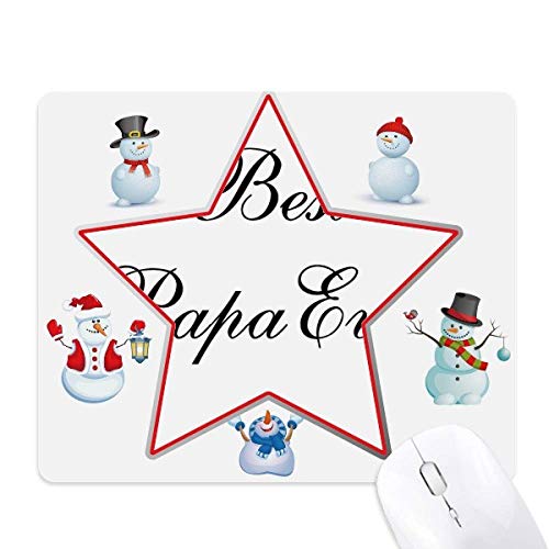 Tapis de souris Noël antidérapant pour le bureau de super Papa