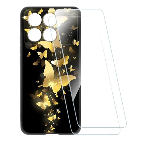ESACMOT �v�����g�P�[�X + 2�������K���X�t�B���� Xiaomi Redmi K70E 5G �Ƃ̌݊�������, �Ռ��z���\�t�g�J�o�[ HD�N���A (���F�̒�)