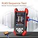 OTDR Fiber Optic Tester SM 1310/1550nm 24dB/22dB, Multi-Function Tester OPM/OLS/RJ45 Test/Event Map/VFL Test Rang 10m-60Km Compatible with SC FC ST APC Adapters for Fiber Optic Testing