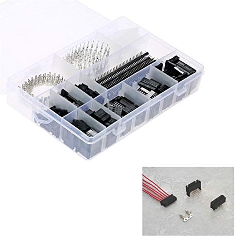 Treedix 1450PCS 2.54mm PCB Jumper Wire Pin Header Connector Female Male 40Pin Box Packaging Kit Electronic Components Set - Thumbnail 5