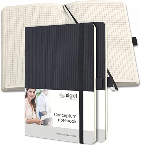 SIGEL CO321 Premium Notebook lined, A5, softcover, black - Conceptum