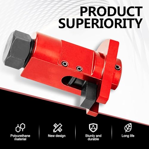 waswale 1 PC Car Lower Arm Ball Joint Detach Tool, 2.2\" x 1.42\" Hexagonal Shock Absorber Expander Vehicle Suspension Strut Expander, Suitable for 5.0mm-10.5mm, Universal Car Repair Parts (Red)