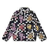 Bioworld Five Nights At Freddy’s Character Faces Boy’s Checkered Quarter Zip Jacket-8