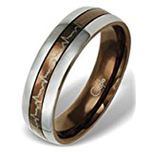 Preisvergleich Produktbild Schmucktrendzone Edelstahlring, antiallergen, Größe 53 (16,8)