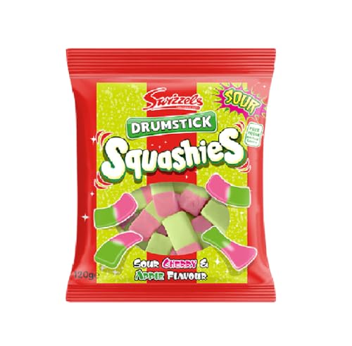 Squashies Drumstick Cherry & Apple - 120g (Pack of 3)