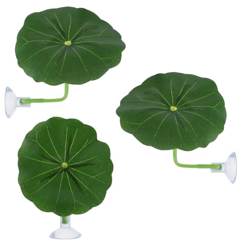Xindojuz Lot de 3 accessoires pour aquarium Betta en plastique pour décoration d'aquarium, plantes décoratives douces et sûres avec ventouses pour...