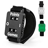 LuzySombral Pickleball Score Keeper Wristband, Black, Elastic Nylon Polyester, Lightweight, Hands-Free Score Tracking for Pickleball Players (Black)