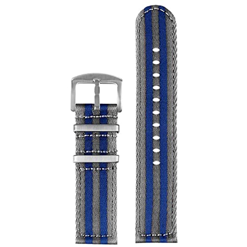 Bracelet en nylon lisse 20 mm interchangeable rapidement pour montre homme active