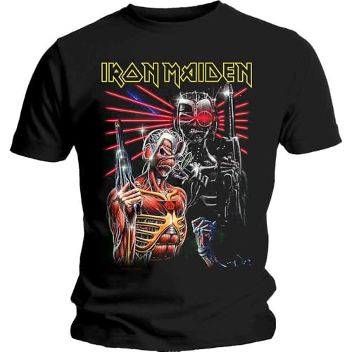 Iron Maiden T Shirt Terminate Band Logo Nouveau Officiel Homme Noir Size L