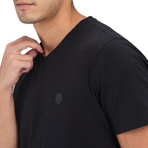 Image of Spykar Men's Slim Fit Round Neck Half Sleeve Solid Casual T-Shirt