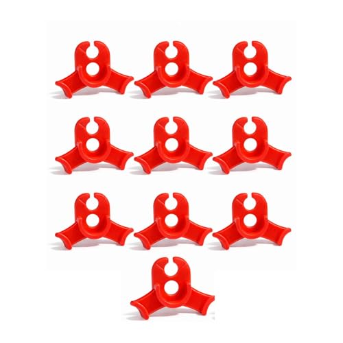 Weedness Grow Training Clip Rouge ENG 10 PCS Clips pour Plantes - Faible Stress Entraînement Aide à la flexion - LST Accessoires Intérieur Extérieur