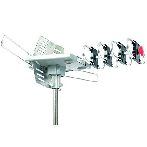 SuperSonic SC-613 HDTV Digital Amplified Rotating Antenna | 360 Degree Rotation: Clear Signal