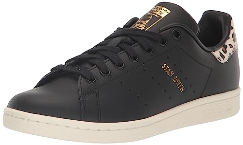 adidas Originals Womens Stan Smith Shoe Black/Supplier Colour/Gold Metallic 8