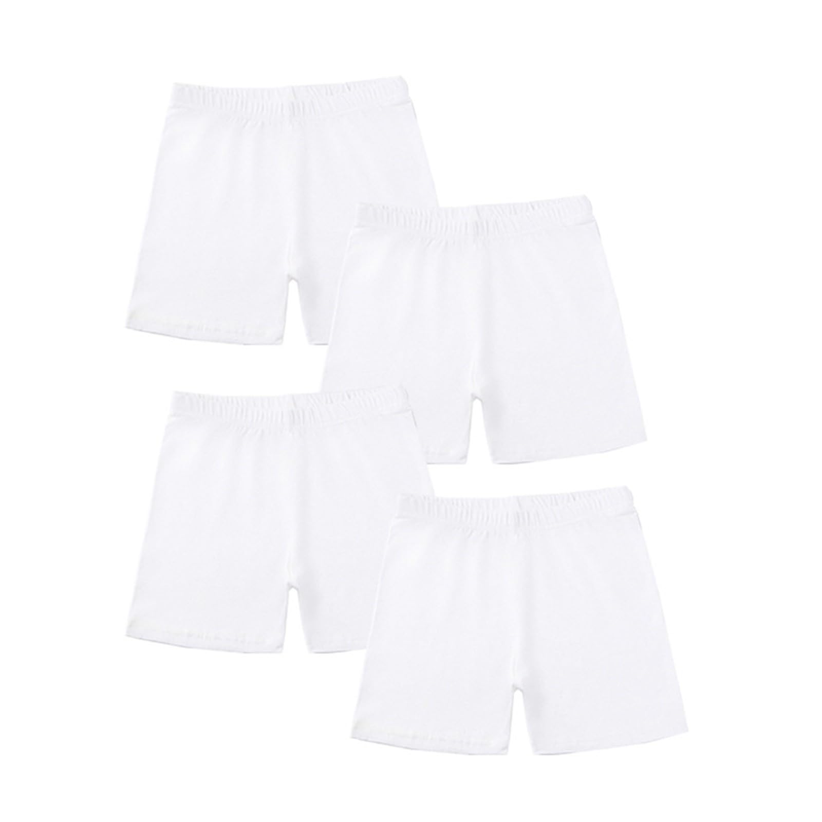 Lot de 4 shorts en coton pour filles, danse, cyclisme, yoga, gymnastique, adolescente, école, sport, course à pied, gym, leggings athlétiques, vêtements de sport d'été