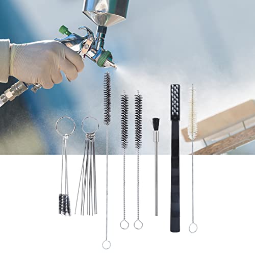 Miniatura 6 de Kit Profesional De Limpieza Para Pistola De Pulverización, 19 Piezas, Con Cepillo De Tubo, Aguja De Precisión, Cepillo Quitapolvo, Herramienta Manual