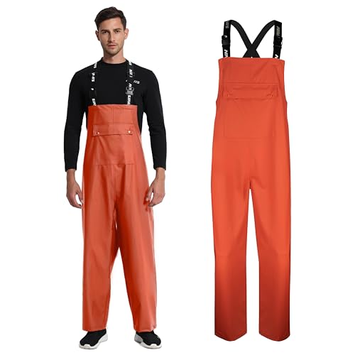 FWG Fishing Bib Pants Waterproof Overalls for Men Women Insulated
