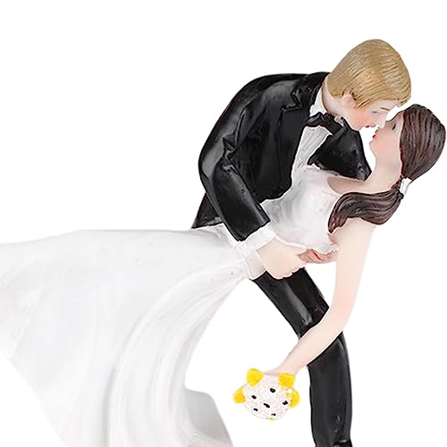 Figurines de mariage pour décorer le gâteau de cérémonie blanche