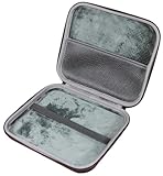 Maoershan EVA Hard Travel Case - Rechargeable Lighted Vanity Mirror with 10X & 1X Double Sided Magnification for Makeup