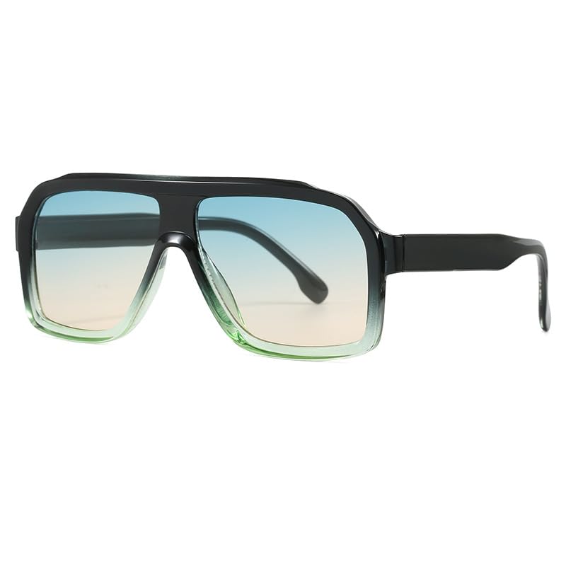 Retro Square Aviator Sunglasses for Women, Lightweight Tinted Lenses, for Outdoor, Sun Shade-image-29
