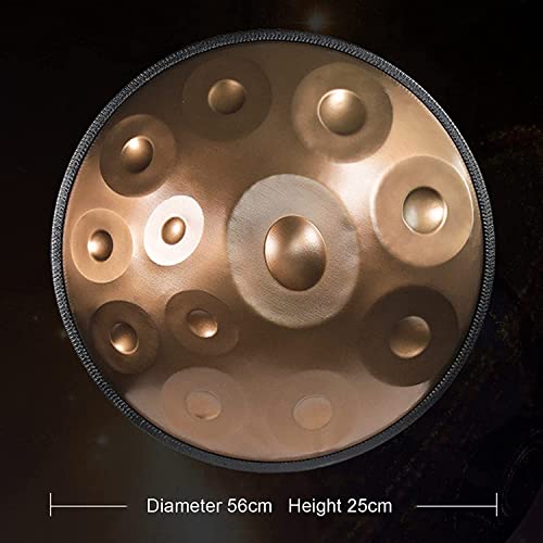Handpan Drum en Re menor 9 Notas 22 Pulgadas Acero miniatura 2