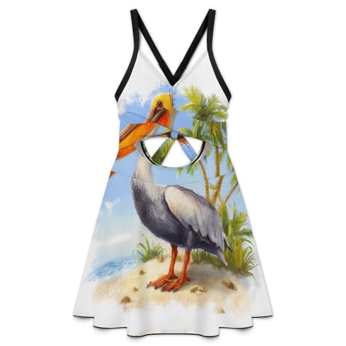 Traje de baño de pelícano moldeador con espalda cruzada 3