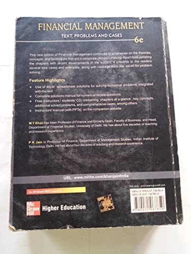Image of Financial Management: Text, Problems and Cases