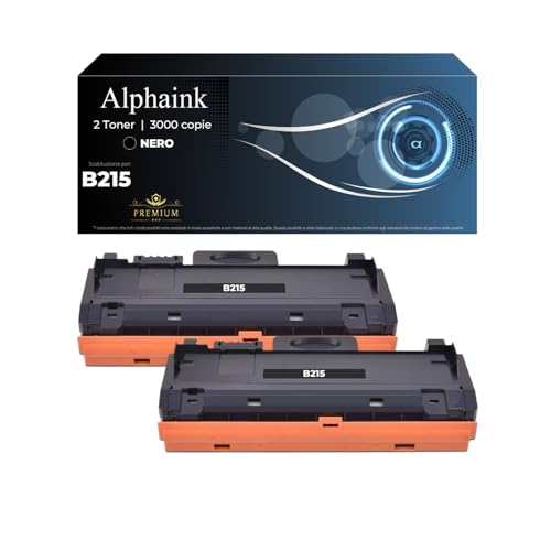 ✅ [La scelta intelligente] I Toner ALPHAINK sono un'alternativa ✔️economica ✔️affidabile ✔️performante. Compatibile con XEROX B215. Offre una qualità di stampa perfetta. Questo consumabile sostituisce i consumabili originali del brand e non danneggia il dispositivo stampante neanche dopo un lungo utilizzo.