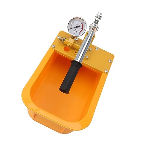 Image of Hydrostatic Test Pump, Manual Water Pressure Test Pump Kit with Gauge, 2.5MPa /362PSI Pipe Leak Detector for Plumbing, Heating, Irrigation, and Pressure Vessel Testing