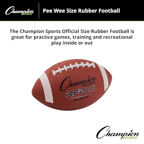 Champion Sports Rubber Pee Wee Football