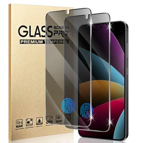 Geviaho 2 Pack Galaxy S25 Anti spy Privacy Screen Protector 9H Tempered Glass Anti-Glare Anti-Scratch Smooth and Responsive Absolute No Bubbles High Definition Clear