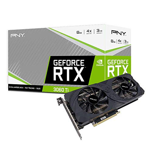 PNY Scheda Grafica GeForce RTX™ 3060 Ti 8GB UPRISING Dual Fan