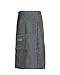 Produktbild myHomery Unisex Sauna-Kilt aus Frottee mit praktischem Klettverschluss und Gummizug für einen festen Halt Anthrazit | Sauna-Kilt 76x150 cm