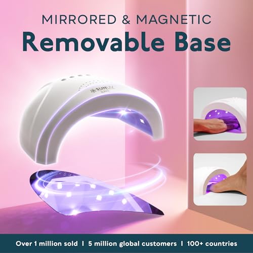 Image of SUNUV UV LED Nail Lamp, Gel Light for Nail Polish UV Dryer with 3 Timers SUNone White