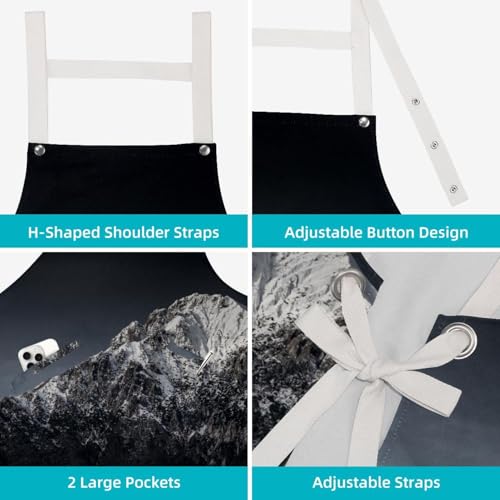 Tablier de serveuse avec 4 broches ajustables pour restaurant - 4