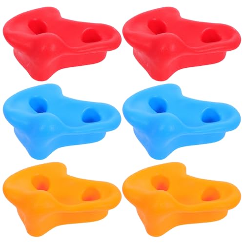 Toyvian 6pezzi Giocattoli Da Arrampicata Per Ragazzo Ragazza Ragazza All Aperto Prese Da Arrampicata Multicolori Con Viti Prese Per Pareti Da Per Interni Ed Esterni Accessori Per Parchi Gi