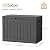 LubanNese Outdoor Storage Box, 50 Gallon Waterproof Resin Deck Box, Storage Bin for Package Delivery, Patio Furniture Cushion, Garden Tools, Pool Accessories, Weatherproof and UV Resistant