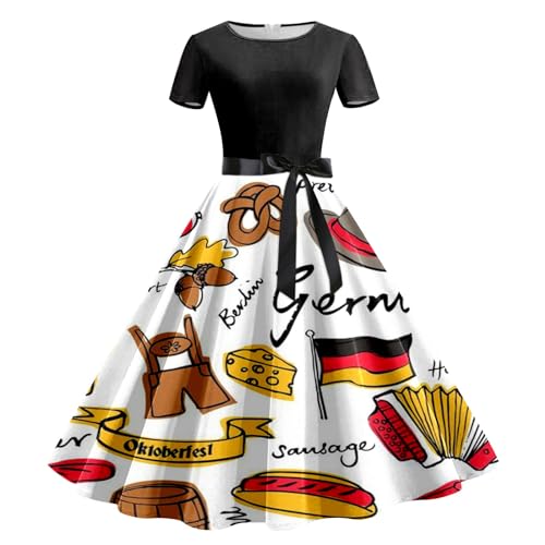 Bavarian Wench Costume Trachten Dirndl Ensemble 3 Pièces Grande Taille Carnaval Deguisement Tyrolien Oktoberfest Tenue