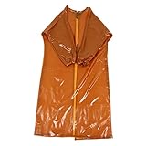 ORFOFE Elastischer Kittel Aus Kunststoff Langärmliger Schutzkittel Mit Bündchen Atmungsaktiv Verschleißfest Für Chemie Fleischverarbeitungsbetrieb Und Industrie