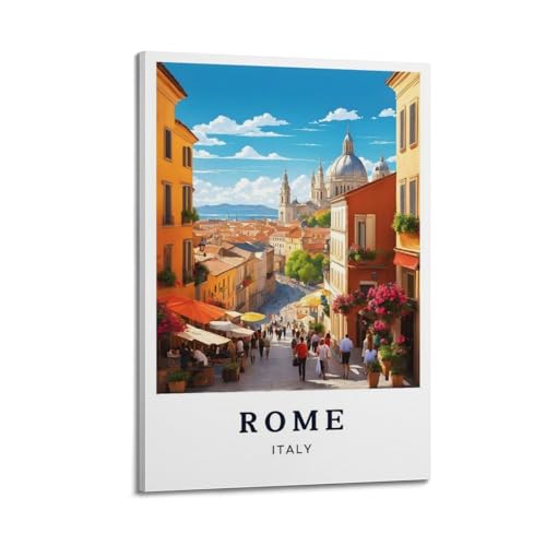 Poster Rome vintage 30x45 cm art mural italie pour salon