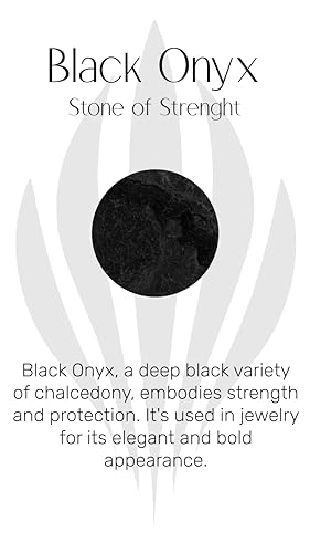 Bague onyx noir minimaliste en or empilable pour accessoiriser vos tenues de bureau - 8