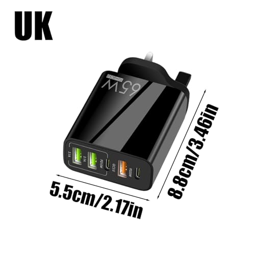 Cargador USB C de 4 puertos para batería de auriculares 4