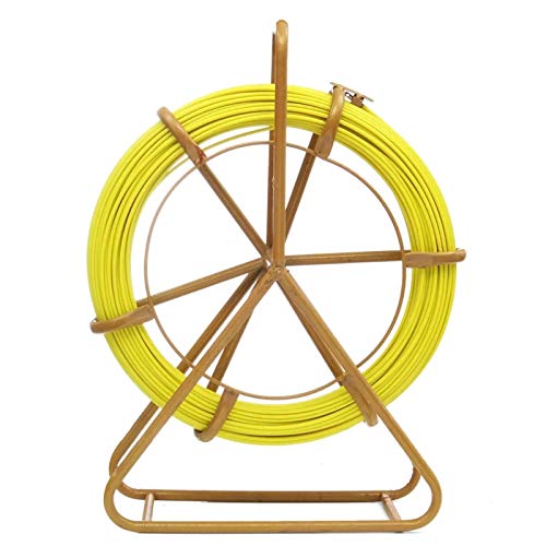 Herramienta de bricolaje Fibra de vidrio tirador de cable del carrete de alambre del cable Ejecución de varilla del conducto Rodder Fishtape tirador de pescado de la cinta