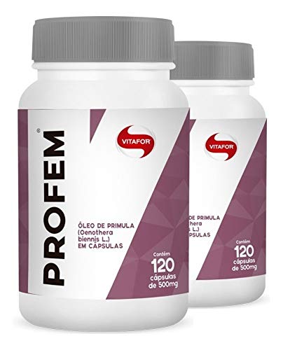 Kit 3 Óleo de Prímula Profem 500mg Vitafor 120 cápsulas