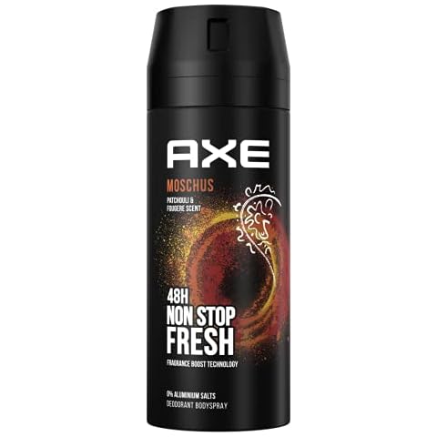 Axe Bodyspray Moschus Deo ohne Aluminium bekämpft geruchsbildende Bakterien und unangenehme Gerüche 150 ml 1 Stück Cover