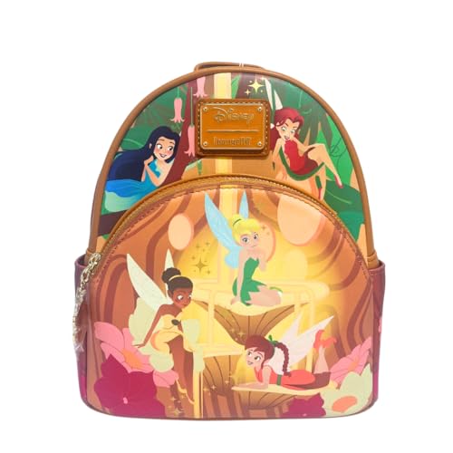 Loungefly Exclusive Disney Tinker Bell Pixie Hollow Fairies Glow in the Dark Mini Backpack