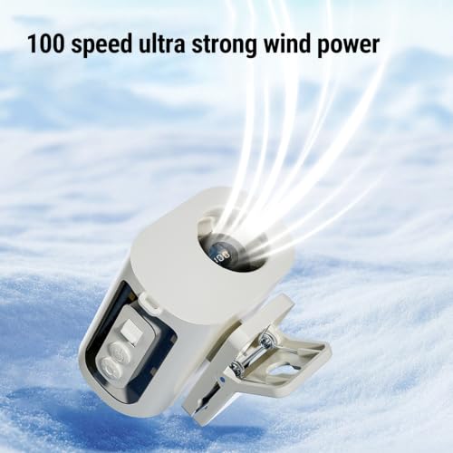 Ventilador de cintura portátil recargable de 360 grados con 100 velocidades 3